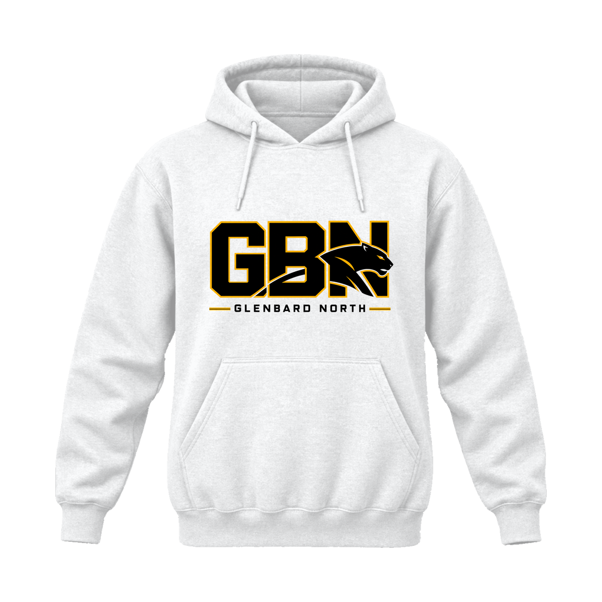 GBN Block Logo Hoodie - White