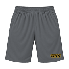GBN Varsity Letters Athletic Shorts - Iron Grey