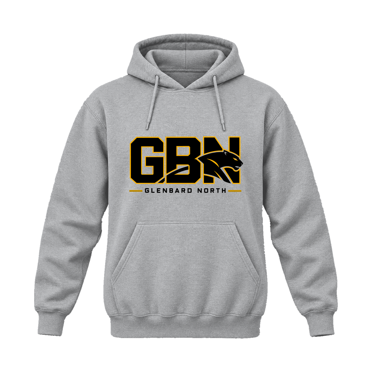 GBN Block Logo Hoodie - Sport Grey