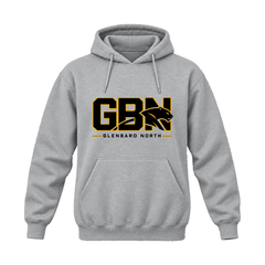 GBN Block Logo Hoodie - Sport Grey